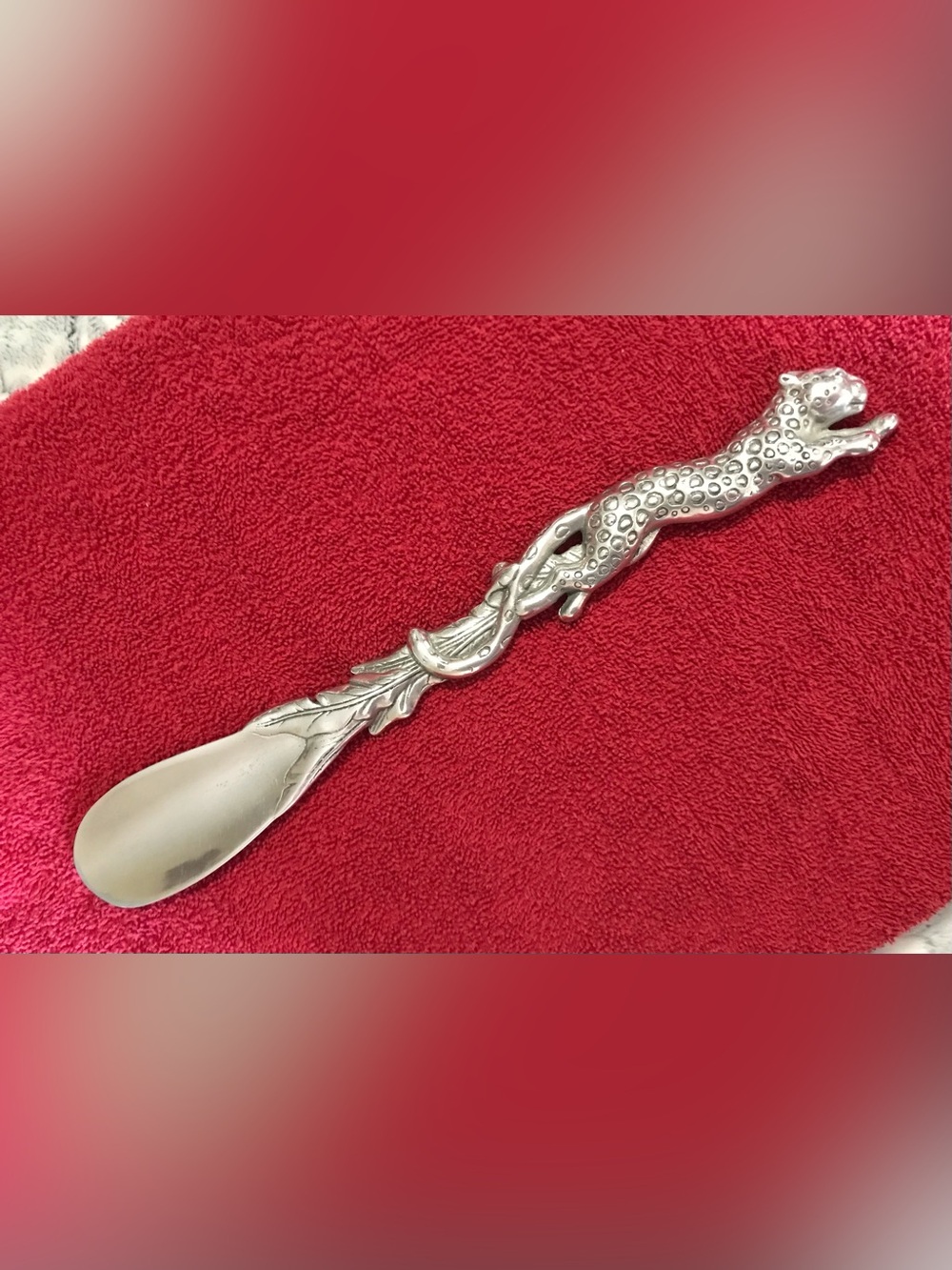 Arthur Court Pewter Cheetah Shoehorn